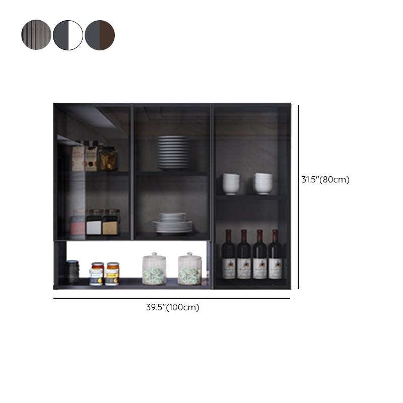 Modern Display Stand Metal Wall Mounted Storage Cabinet for Kitchen