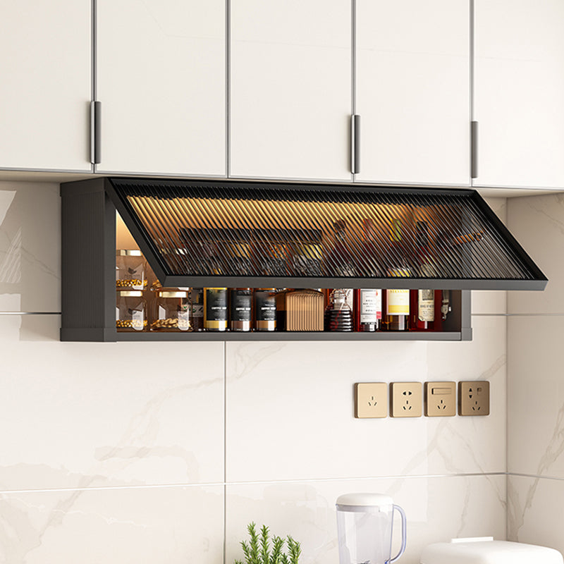 Modern Wall Mounted Display Stand Metal Storage Cabinet for Kitchen