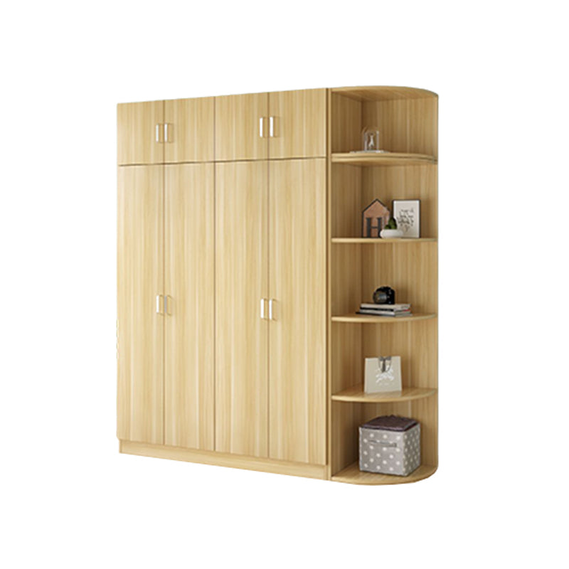 Matte Modern Coat Locker Wood High Gloss Kids Closet with Garment Rod