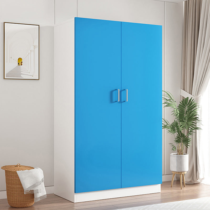 Matte Modern Kids Closet Wooden Glossy Coat Locker with Garment Rod