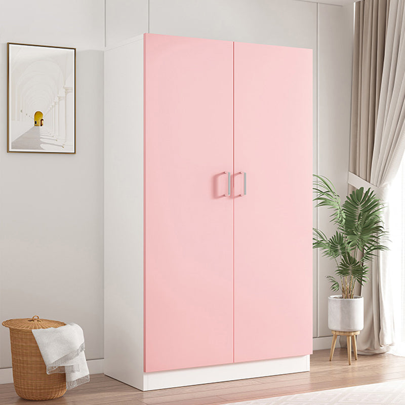 Matte Modern Kids Closet Wooden Glossy Coat Locker with Garment Rod