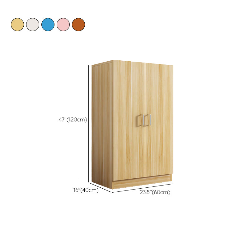 Matte Modern Kids Closet Wooden Glossy Coat Locker with Garment Rod