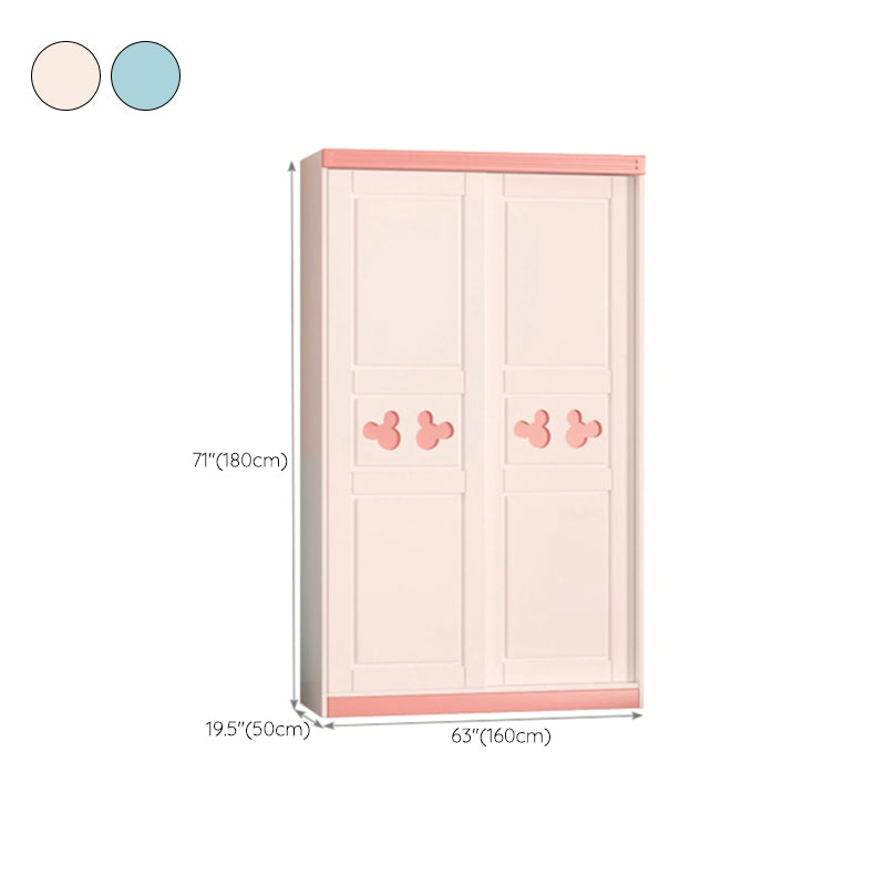 Matte Finish Modern Kid's Wardrobe High Gloss Wooden Kids Closet