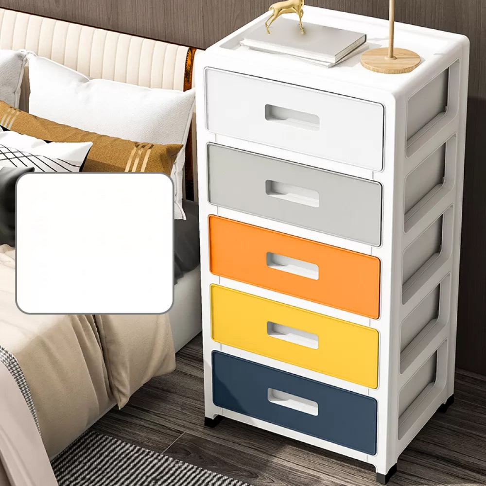 Contemporary Wardrobe Closet Plastic Bedroom Armoire with Drawers