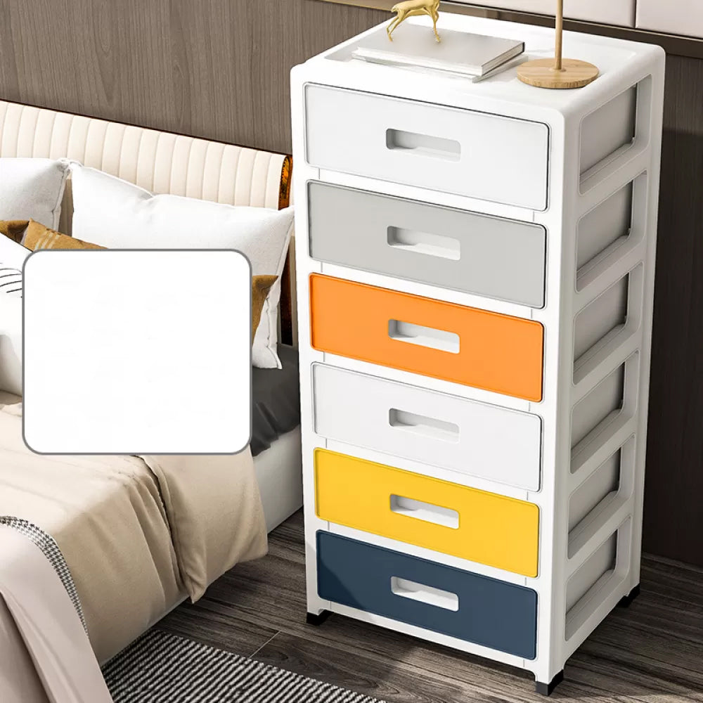 Contemporary Wardrobe Closet Plastic Bedroom Armoire with Drawers