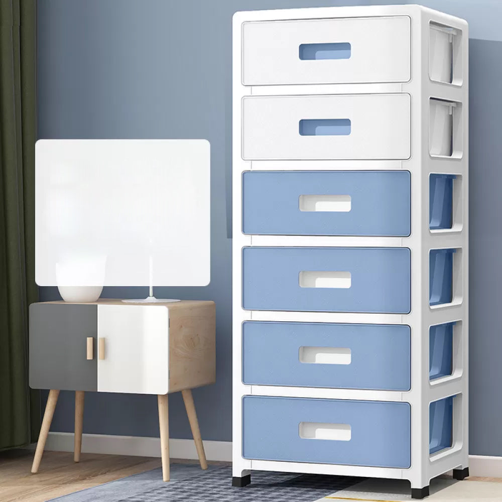 Contemporary Wardrobe Closet Plastic Bedroom Armoire with Drawers