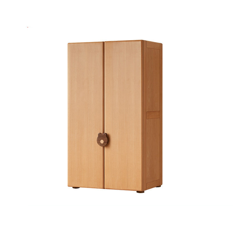 Beech Kid Wardrobe Contemporary Light Wood Airmoire with Garment Rod