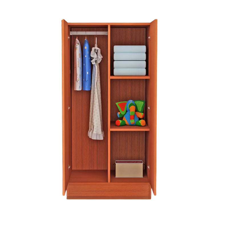 Blue Modern Coat Locker High Gloss Wooden Kid's Wardrobe with 2-Door