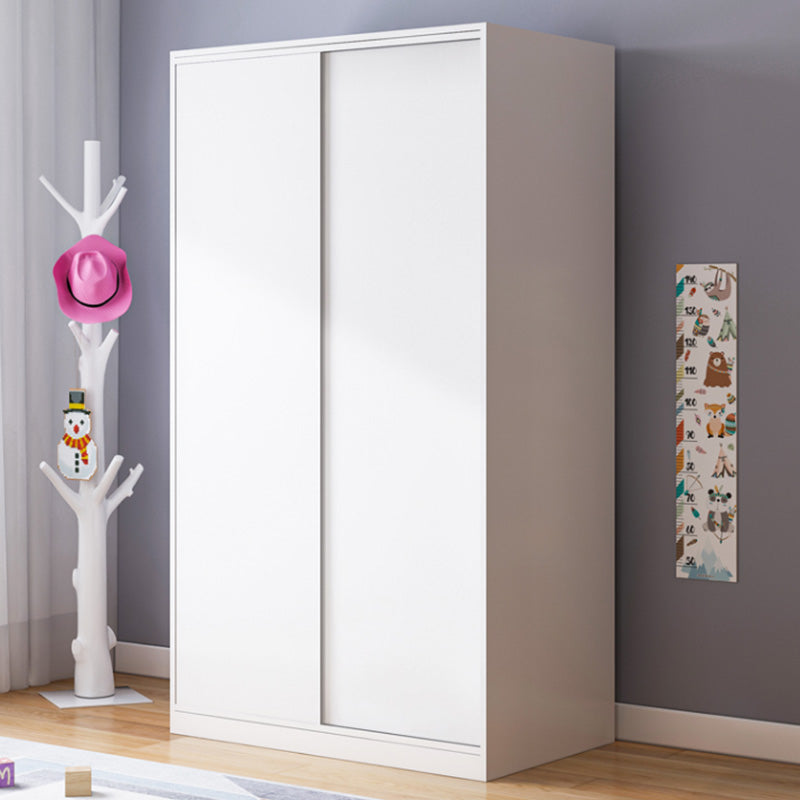 Contemporary Wooden Kid's Wardrobe High Gloss 2-Door Kids Closet