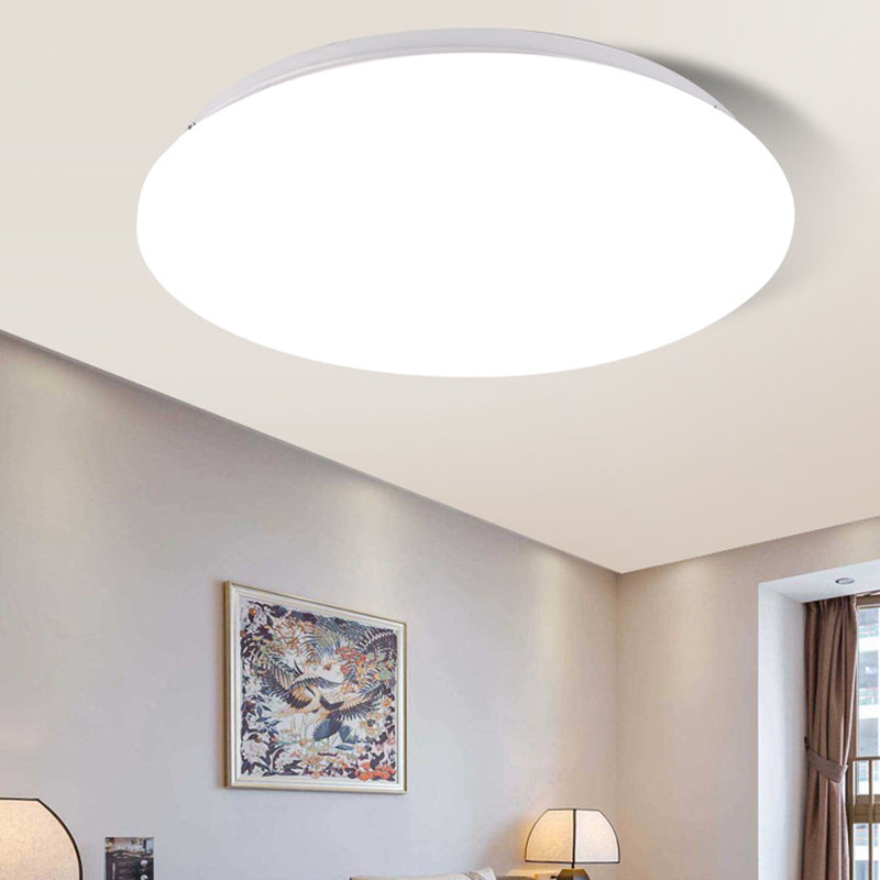 1 Light Circular Flush Mount Simplicity Metal Ceiling Lighting