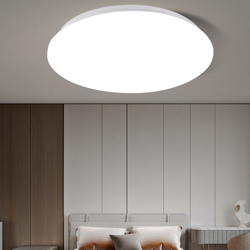 1 Light Circular Flush Mount Simplicity Metal Ceiling Lighting