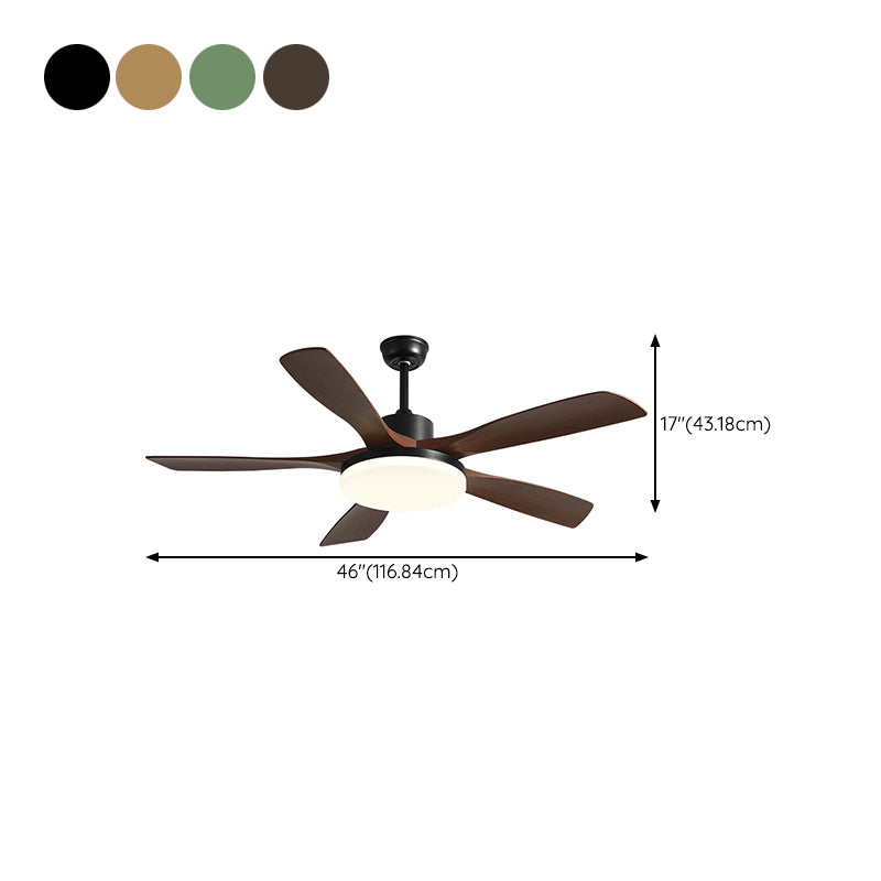 Fan Shape Metal Ceiling Fan Kid Style 1 Light Ceiling Mount Fans Fixtures