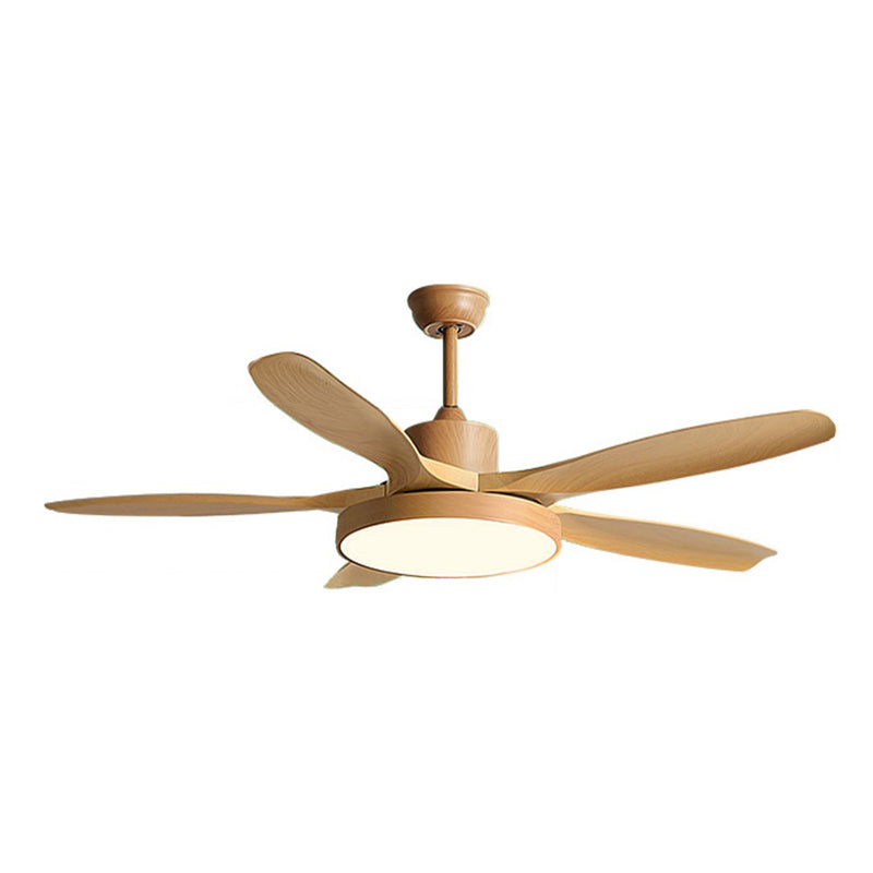 Nordic LED Ceiling Fan 5-Blade Fan Lighting with ABS for Living Room