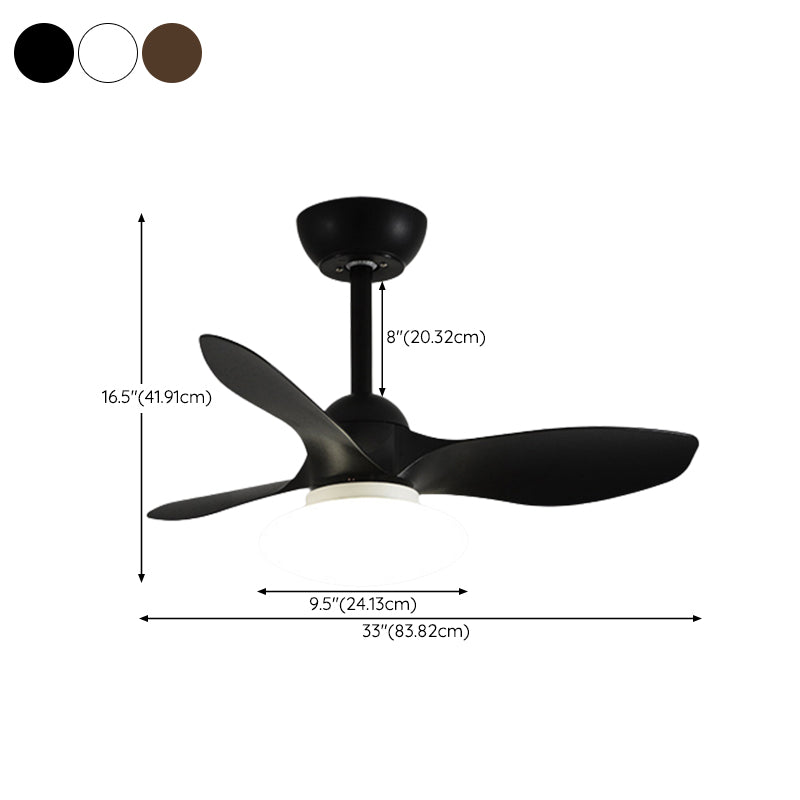 Metal Fan Shape Ceiling Fan Modern Style 1 Light Ceiling Fans Fixtures