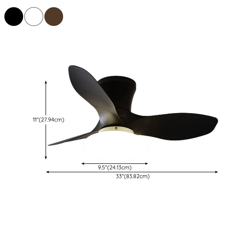 Metal Fan Shape Ceiling Fan Modern Style 1 Light Ceiling Fans Fixtures