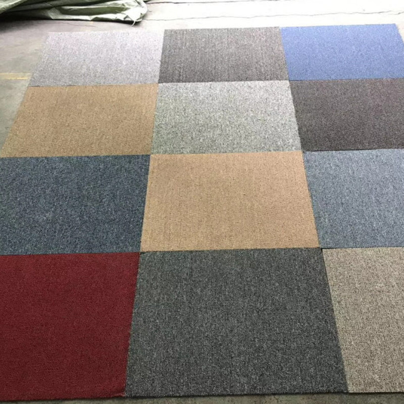 Modern Level Loop Carpet Pure Color Fade Resistant Carpet Tiles