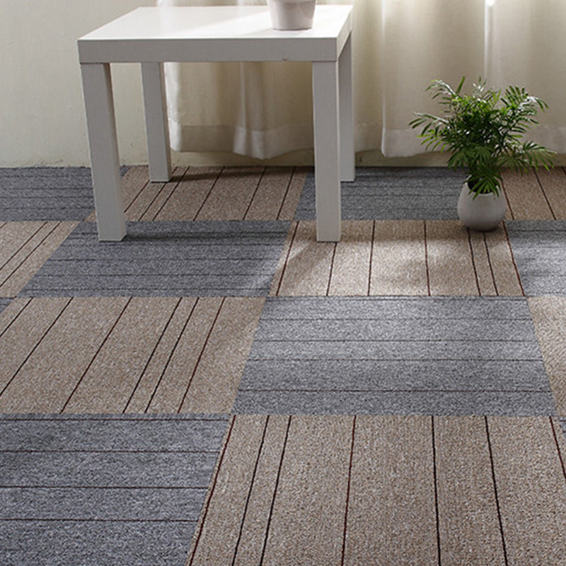 Modern Level Loop Carpet Pure Color Fade Resistant Carpet Tiles