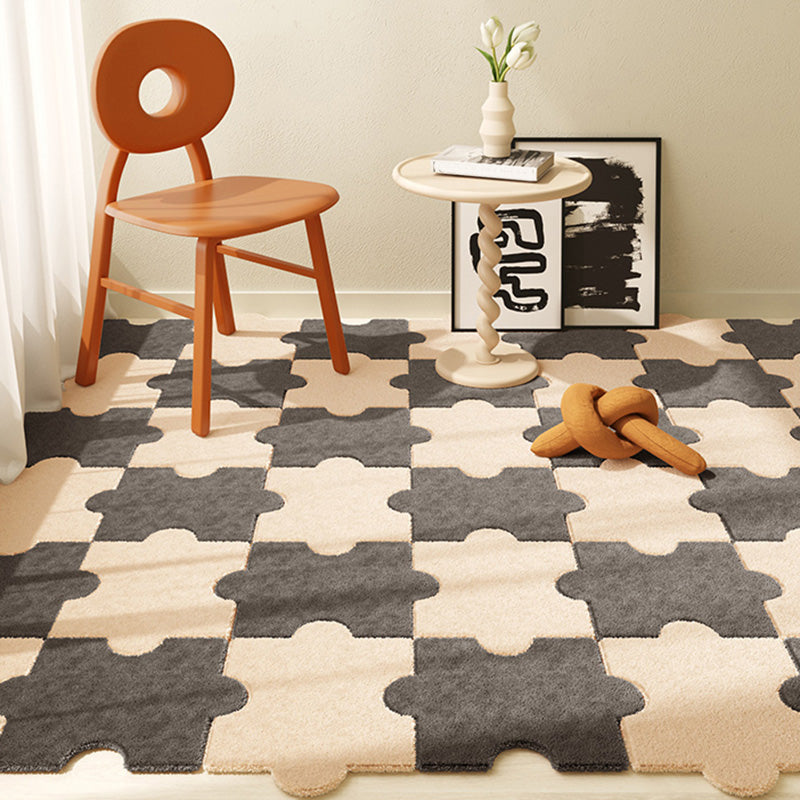 Modern Loose Lay Carpet Tile Solid Color Non-Skid Carpet Floor Tile