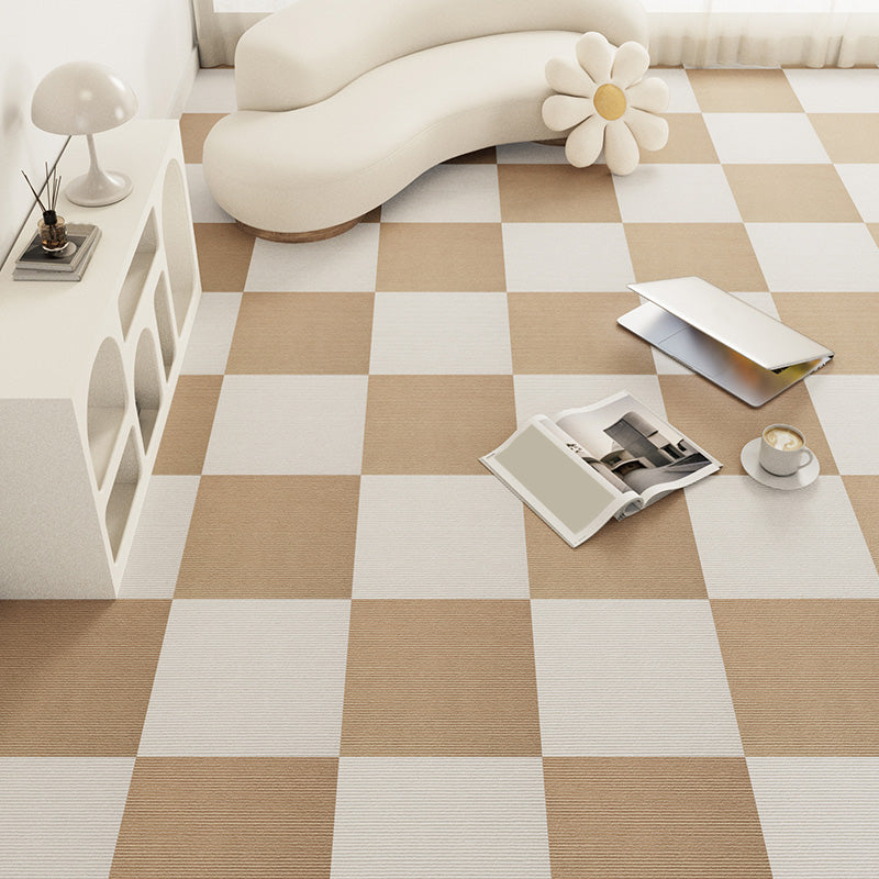 Modern Carpet Tile Loose Lay Checkered Carpet Floor Tile for Living Room