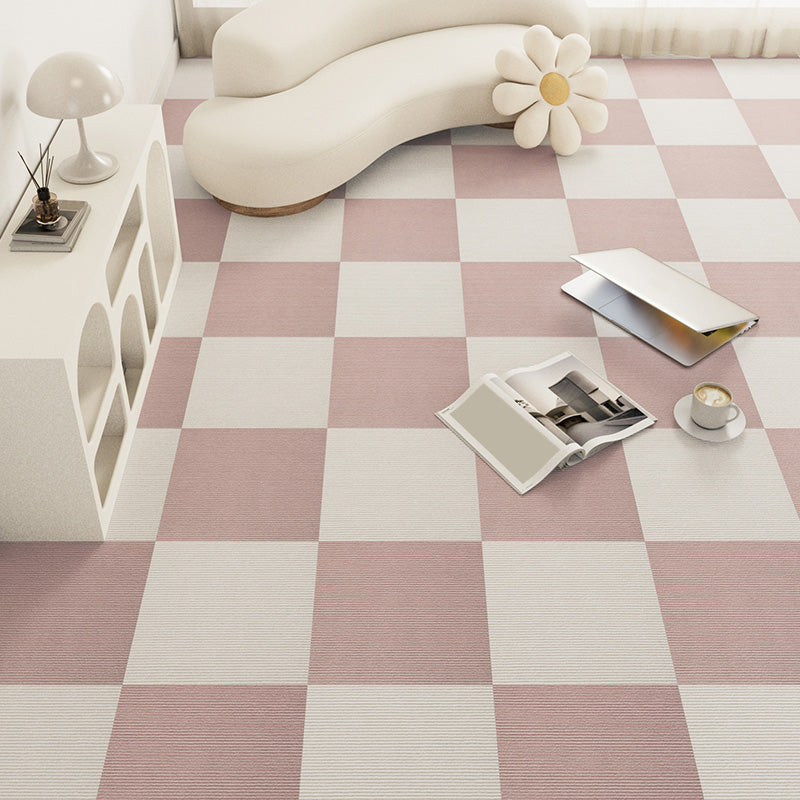 Modern Carpet Tile Loose Lay Checkered Carpet Floor Tile for Living Room