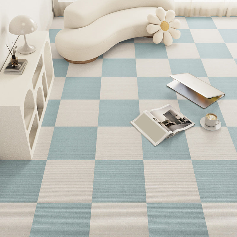 Modern Carpet Tile Loose Lay Checkered Carpet Floor Tile for Living Room