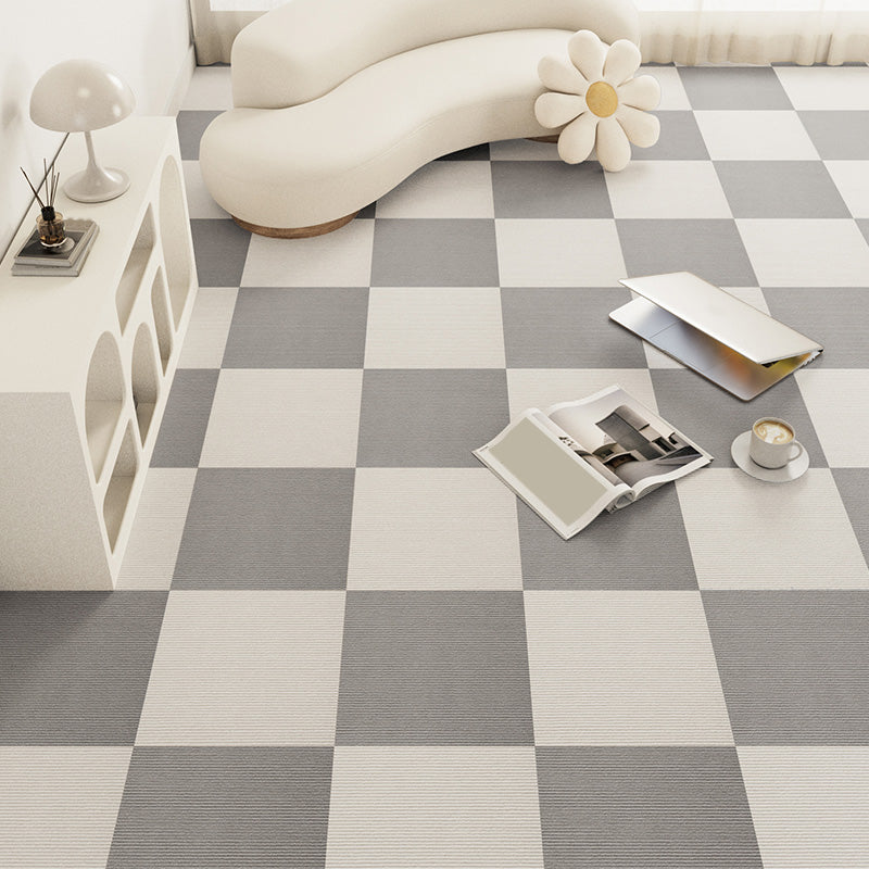 Modern Carpet Tile Loose Lay Checkered Carpet Floor Tile for Living Room