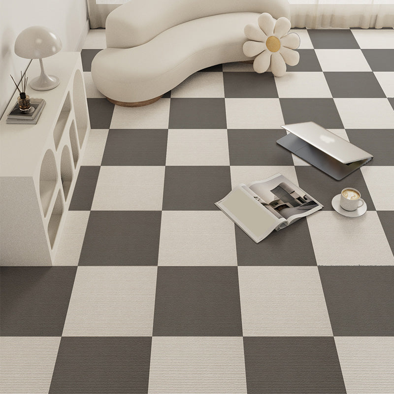 Modern Carpet Tile Loose Lay Checkered Carpet Floor Tile for Living Room