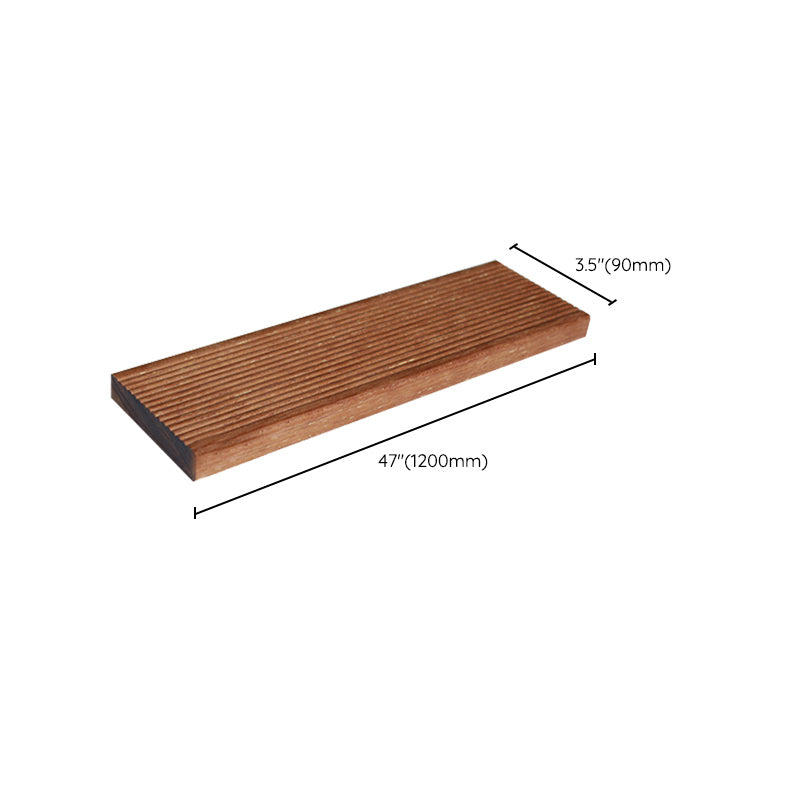 Modern Solid Hardwood Flooring Merbau Wood Side Trim Piece for Patio