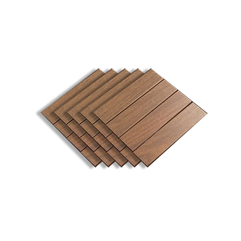 Brown Wood Self Adhesive Wood Floor Planks Reclaimed Wooden Planks