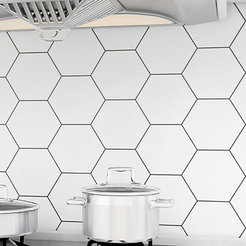 Modern Tile-Peel & Stick PVC Grid Pattern Self Adhesive Wallpaper