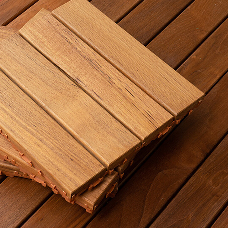 Interlocking Patio Flooring Tiles Solid Wood Patio Flooring Tiles for Outdoor