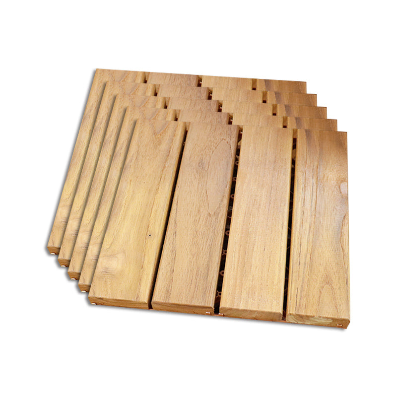 Interlocking Patio Flooring Tiles Solid Wood Patio Flooring Tiles for Outdoor