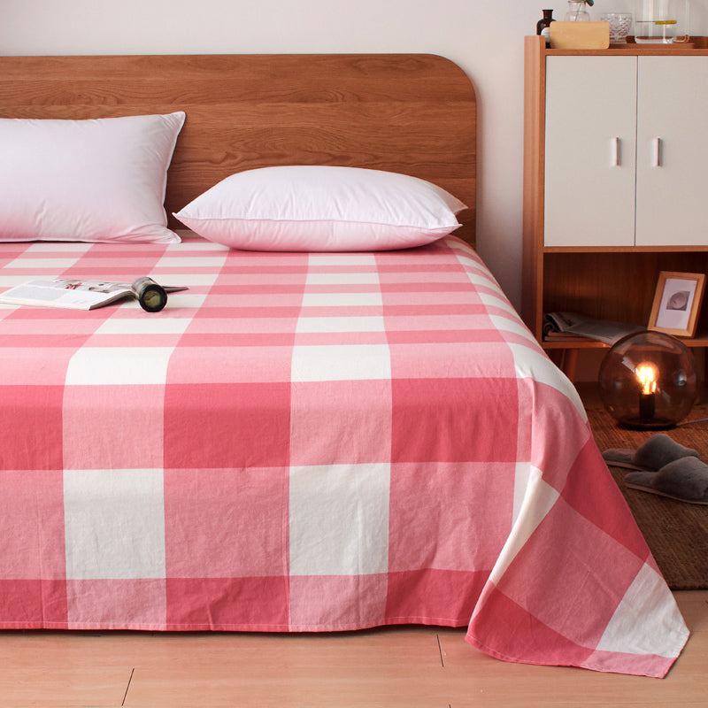 Modern Bed Sheet Set Striped Printed Fitted Sheet for Bedroom