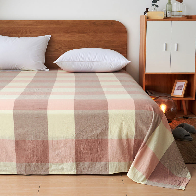 Modern Bed Sheet Set Striped Printed Fitted Sheet for Bedroom