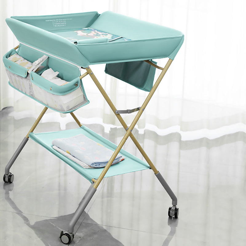 Folding Changing Table Baby Changing Table with 2 Storage Baskets