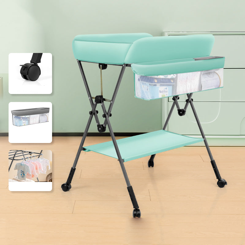 Flat Top Baby Changing Table with Storage Shelf , 25.6 Inch Wide