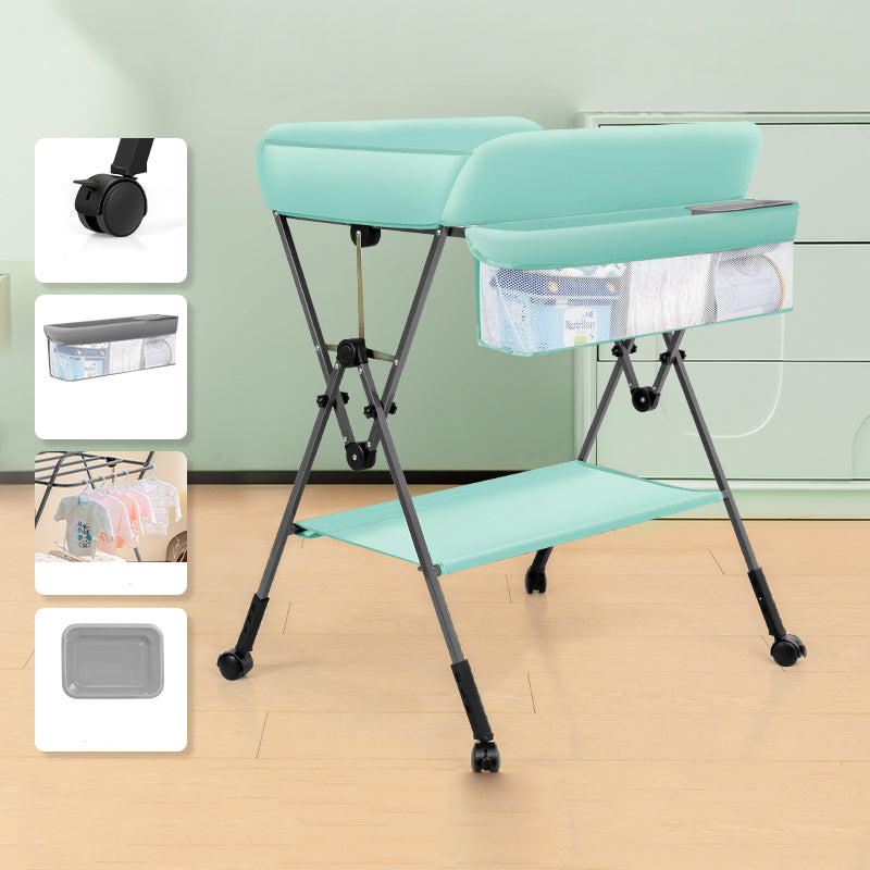 Flat Top Baby Changing Table with Storage Shelf , 25.6 Inch Wide