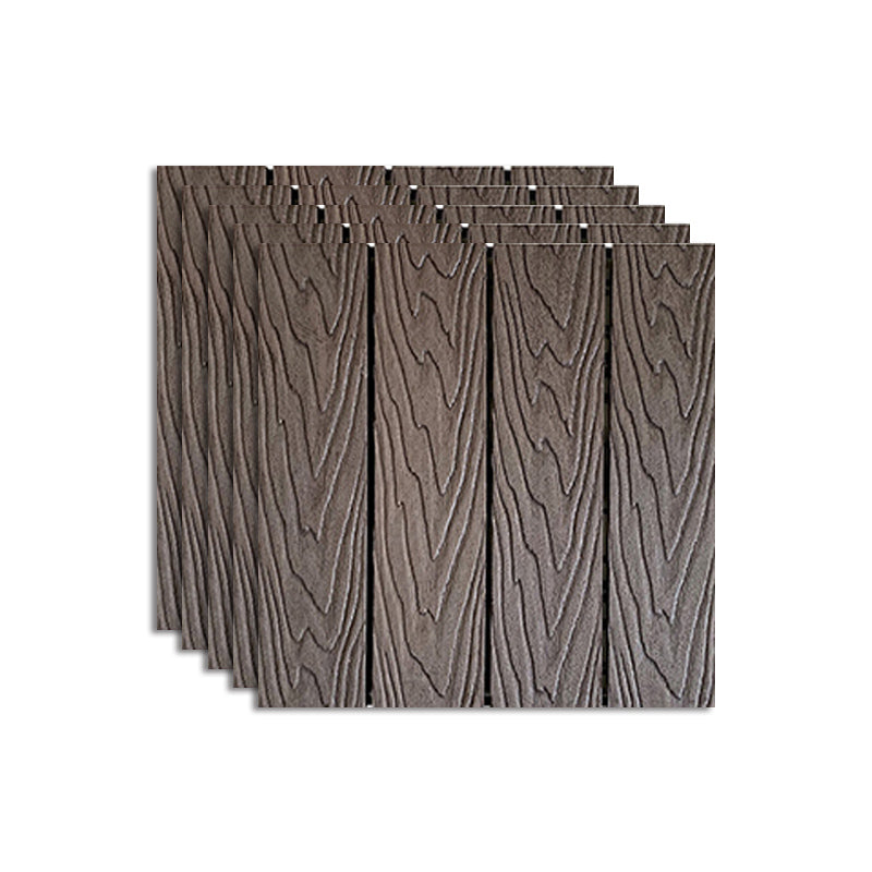 Composite Deck Flooring Tiles Interlocking Deck Flooring Tiles with Scratch Resistant