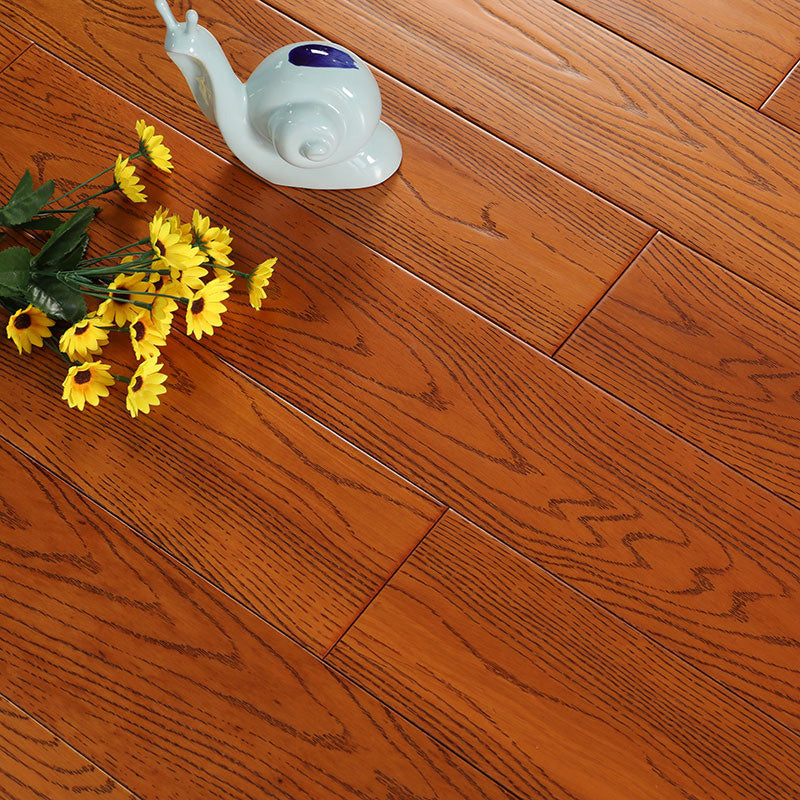 Traditional Wood Flooring Tiles Click-Locking Wire Brushed Hardwood Flooring