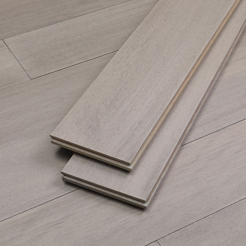 Traditional Wood Flooring Tiles Click-Locking Wire Brushed Hardwood Flooring