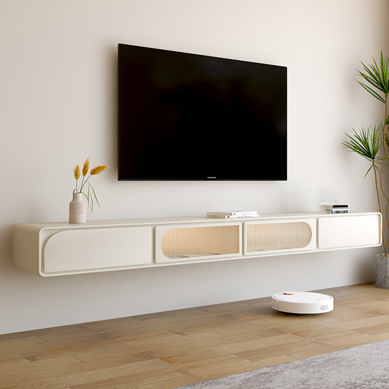 Modern TV Console Wall-mounted Media Console Enclosed Storage Console with Drawer