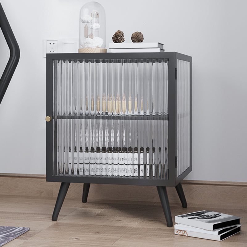 Modern Accent Table Nightstand Metal Bed Nightstand for Bedroom