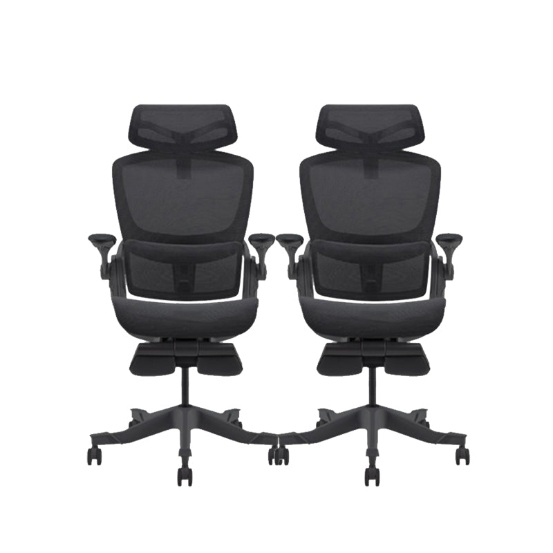 Adjustable Arms Desk Chair Mesh Office Chair with Wheels for Home