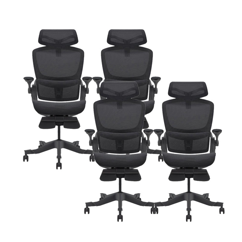 Adjustable Arms Desk Chair Mesh Office Chair with Wheels for Home