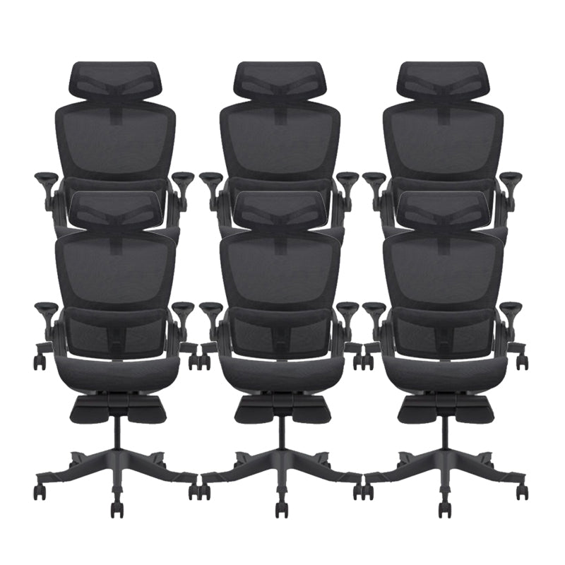 Adjustable Arms Desk Chair Mesh Office Chair with Wheels for Home