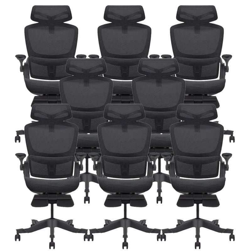 Adjustable Arms Desk Chair Mesh Office Chair with Wheels for Home