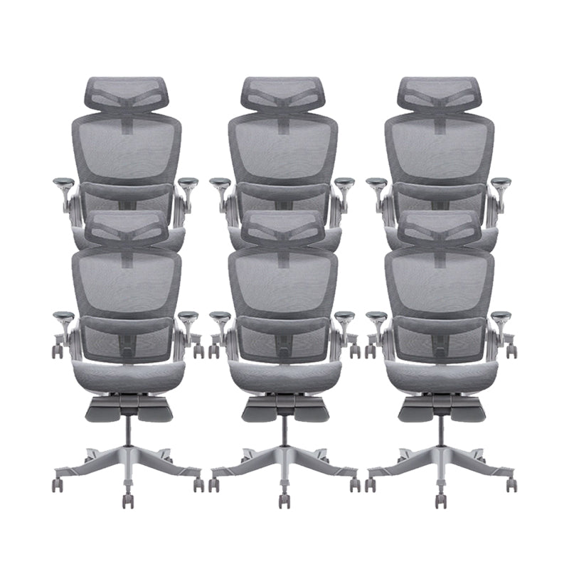 Adjustable Arms Desk Chair Mesh Office Chair with Wheels for Home