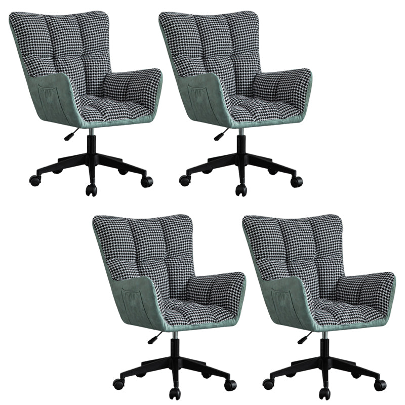 Modern Armless Office Chair Tilt Mechanism Adjustable Seat Height Desk Chair