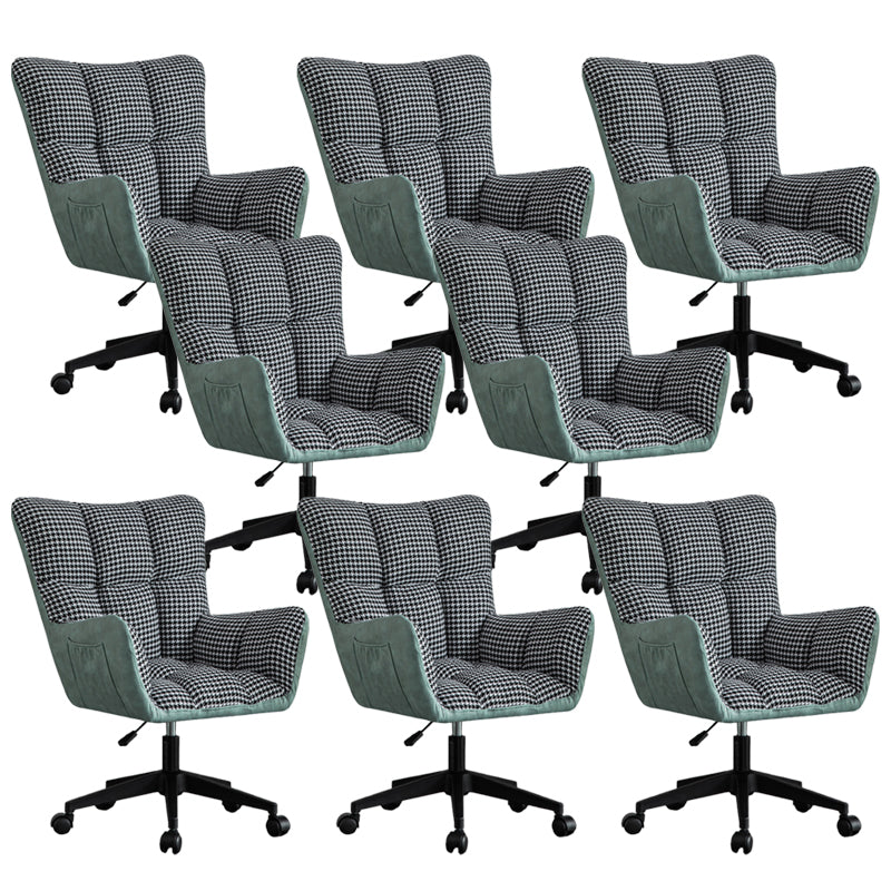 Modern Armless Office Chair Tilt Mechanism Adjustable Seat Height Desk Chair