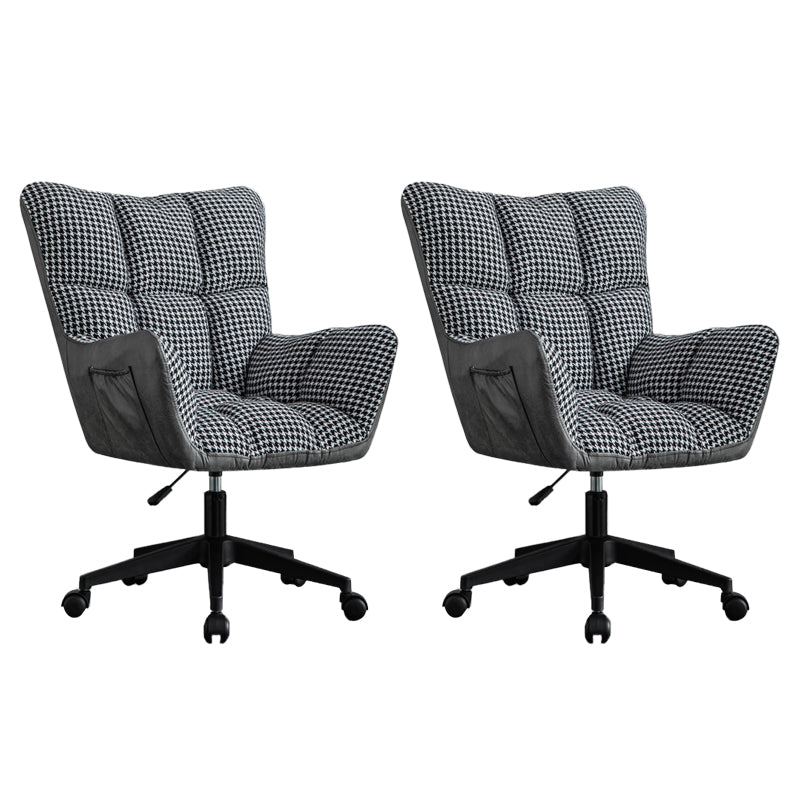 Modern Armless Office Chair Tilt Mechanism Adjustable Seat Height Desk Chair